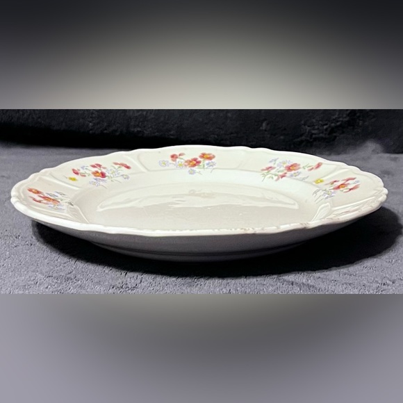 Vintage 1939 Homer Laughlin Floral Pattern Oval Serving Platter. - Picture 3 of 11
